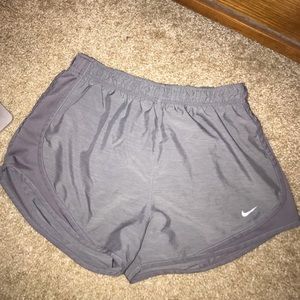 All gray Nike Dri Fit shorts